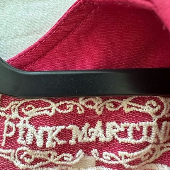 Pink Martini Sheath Pink Sleeveless Mini Dress Zipper Party Barbie Size S - Picture 6 of 6